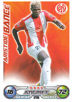 Aristide Bance 1. FSV Mainz 05 2009/10 Topps MA Bundesliga #216